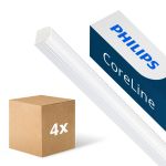 Multipack 4x Philips LED Batten CoreLine BN126C 31W 4100lm - 840 Cool White | 120cm - 1x Through Wiring
