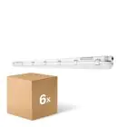 Multipack 6x Ledvance LED Waterproof Batten Damp Proof 46W 6400lm - 840 Cool White | 150cm